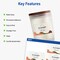 Avery Printable Shipping Labels with Sure Feed, 2" x 4" Customizable Stickers, Matte Clear, 250 Blank Mailing Labels, Great for Mailing, Shipping, and More (8663)